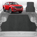 6D Diamond Ute Tub Mat for Holden Colorado Ute Dual Cab VE, VF 2012-2020 - Black & Grey-1