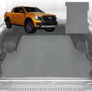 6D Diamond Ute Tub Mat for Ford Ranger Wildtrack Dual Cab 2022-Current - Black & Grey-2