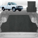 6D Diamond Ute Tub Mat for Toyota Hilux Single Cab 2005-Current (With Spray On Liner or No Liner) - Black & Grey-1