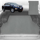 6D Diamond Ute Tub Mat for Nissan Navara King Cab (NP300-D23) 2015-Current - Black & Grey-2