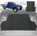 6D Diamond Ute Tub Mat for Ford Ranger (PJ-PK) Single Cab 2006-2011 (with Spray On Liner or No Liner) - Black & Grey-1