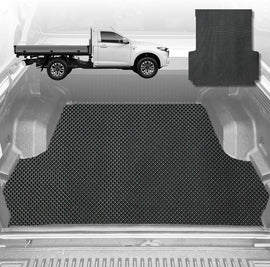 6D Diamond Ute Tub Mat for Mazda BT-50 (J97M) 2006-2011 - Black & Grey