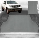 6D Diamond Ute Tub Mat for Nissan Navara (D40-RX) 2005-2015 - Black & Grey-2