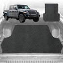 6D Diamond Ute Tub Mat for Jeep Gladiator JT 2020-Current (With Spray On Liner or No Liner) - Black & Grey-1