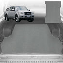 6D Diamond Ute Tub Mat for Ford Ranger (PJ-PK) Super Cab 2006-2011 (with Spray On Liner or No Liner) - Black & Grey-2