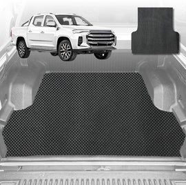 6D Diamond Ute Tub Mat for LDV T60 Max T60 Pro 2017-Current (with Spray on Liner or no Liner) - Black & Grey
