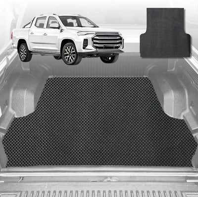 6D Diamond Ute Tub Mat for LDV T60 Max T60 Pro 2017-Current (with Spray on Liner or no Liner) - Black & Grey