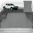 6D Diamond Ute Tub Mat for Mitsubishi Triton Double Cab (MN) 2009-2015 (with Spray On Liner or No Liner) - Black & Grey-2