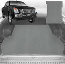 6D Diamond Ute Tub Mat for Isuzu D-Max Crew Cab 2008-2011 (with Spray On Liner or No Liner) - Black & Grey-2