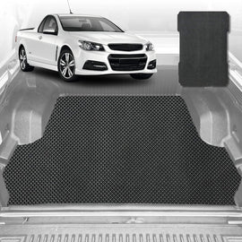 6D Diamond Ute Tub Mat for Holden Commodore Ute Single Cab (VE VF) 2007-2017 - Black & Grey