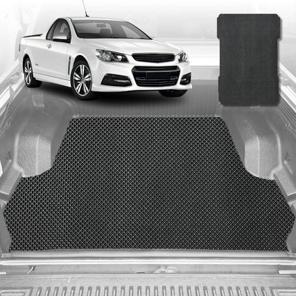 6D Diamond Ute Tub Mat for Holden Commodore Ute Single Cab (VE VF) 2007-2017 - Black & Grey