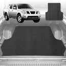 6D Diamond Ute Tub Mat for Nissan Navara Dual Cab (D40 ST/STX) 2005-2014 - Black & Grey-1