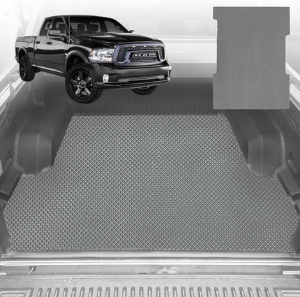 6D Diamond Ute Tub Mat for RAM 1500 Express (DT) 2019-Current - Black & Grey - 0