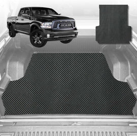 6D Diamond Ute Tub Mat for RAM 1500 Express (DT) 2019-Current Without rambox 6ft 4in Bed Length - Black & Grey