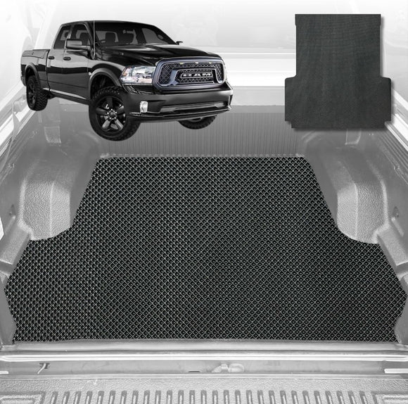 6D Diamond Ute Tub Mat for RAM 1500 Express (DT) 2019-Current Without rambox 6ft 4in Bed Length - Black & Grey
