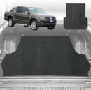 6D Diamond Ute Tub Mat for VolksWagen Amarok Dual Cab 2010-2022 - Black & Grey-1