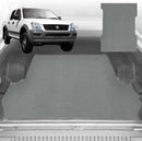 6D Diamond Ute Tub Mat for Holden Rodeo Single Cab 2003-2008 (with Spray On Liner or No Liner) - Black & Grey-2