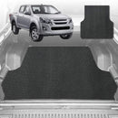 6D Diamond Ute Tub Mat for Isuzu D-Max Crew Cab RG 2020-Current (with Factory Plastic tub Liner) - Black & Grey-1