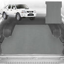 6D Diamond Ute Tub Mat for Nissan Navara Dual Cab 1997-2018 - Custom Fit - Black & Grey-2