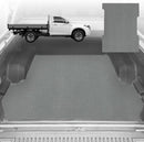 6D Diamond Ute Tub Mat for Mazda BT-50 (J97M) Single Cab 2006-2011 (With Spray On Liner or No Liner) - Black & Grey-2