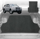 6D Diamond Ute Tub Mat for Ford Ranger (PJ-PK) Super Cab 2006-2011 (with Spray On Liner or No Liner) - Black & Grey-1