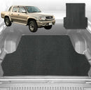 6D Diamond Ute Tub Mat for Toyota Hilux Double Cab 1997-2005 (with Spray On Liner or No Liner) - Black & Grey-1