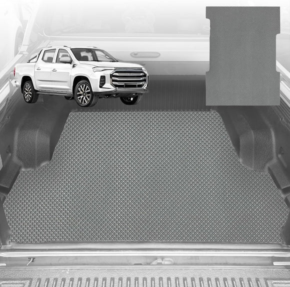 6D Diamond Ute Tub Mat for LDV T60 Max T60 Pro 2017-Current (with Spray on Liner or no Liner) - Black & Grey