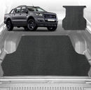 6D Diamond Ute Tub Mat for Ford Ranger (PX2 Dual Cab Ute) 2015-2018 (with Spray on Liner or no Liner) - Black & Grey-1
