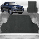 6D Diamond Ute Tub Mat for LDV T60 Max_T60 (Dual Cab) 2017-Current (With Factory Plastic Tub Liner) - Black & Grey-1
