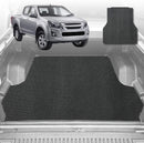6D Diamond Ute Tub Mat for Isuzu D-Max Crew Cab RG 2020-Current (with Spray on Liner or no Liner) - Black & Grey-1