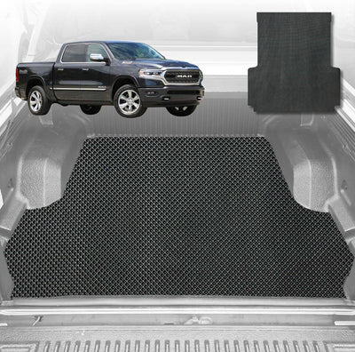 6D Diamond Ute Tub Mat for RAM 1500 Limited (DT) 2019-Current Without rambox 6ft 4in Bed Length - Black & Grey