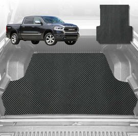 6D Diamond Ute Tub Mat for RAM 1500 Limited (DT) 2019-Current with rambox - Black & Grey
