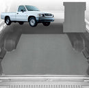 6D Diamond Ute Tub Mat for Toyota Hilux Single Cab 2005-Current (With Spray On Liner or No Liner) - Black & Grey-2