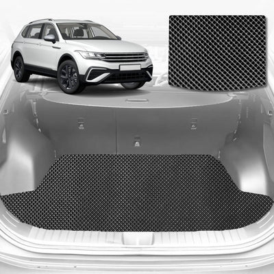 6D Diamond Car Boot Mat for VolksWagen Tiguan 2016 - 2023 (Allspace)  - Heavy Duty Carpet Liner