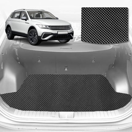 6D Diamond Car Boot Mat for VolksWagen Tiguan 2016 - 2023 (Allspace)  - Heavy Duty Carpet Liner