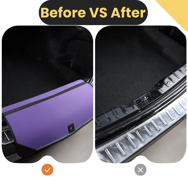 Rear Cargo Boot Bumper Protector for Audi TT TTS TTRS 2006 - 2014 (8J) - Standard (72 x 55) - Purple