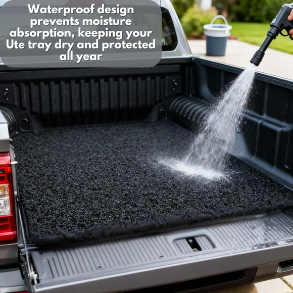 Honeycomb UTE Tub Mat Tray Liner for Mitsubishi Triton Double Cab 2024 - Current (LC/MV) - Black & Grey