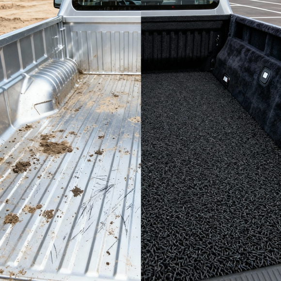 Honeycomb UTE Tub Mat Tray Liner for GWM Haval Great Wall Cannon Ute 2019 - Current NPW (With Spray On Liner or No Liner) - Black & Grey