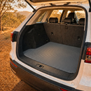 6D Diamond Car Boot Cargo Mat for Holden Commodore 2007 - 2013 (VE) - Heavy Duty Carpet Liner - All-Weather Resistance - Easy to use - Odorless Material - Black & Grey-9