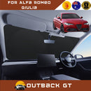 Front Windscreen Sun Shade for Alfa Romeo Giulia 2016 - Current (952) - Standard 150 x 85 cm - Black-1