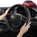 Steering Wheel Cover Pro Extra Layer for Alfa Romeo Giulia 2016 - Current (952) - Breathable & Anti-Slip - D-Shape 38 cm-1