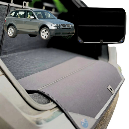 Rear Cargo Boot Bumper Protector for BMW X3 2003 - 2010 (E83) - XL (98 x 55) - Black