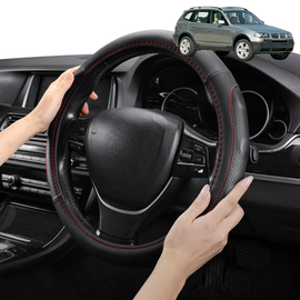 Steering Wheel Cover Pro Extra Layer for BMW X3 2003-2010 (E83) - Breathable & Anti-Slip - Circle 38 cm