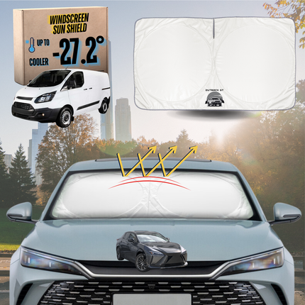 Front Windscreen Sun Shade for Ford Transit Sport 2014 - Current - XL 160 x 100 cm