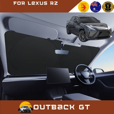 Front Windscreen Sun Shade for Lexus RZ 2023 - Current (EB10) - Standard 150 x 85 cm - Black