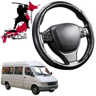 Black Samurai Segmented Steering Wheel Cover for Mercedes-Benz Sprinter 1995 - 2006 (T1N)