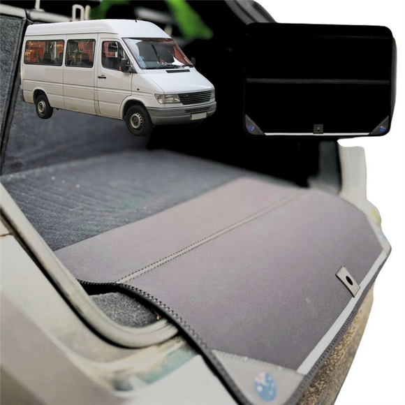 Rear Cargo Boot Bumper Protector for Mercedes-Benz Sprinter 1995 - 2006 (T1N) - XL (98 x 55) - Black