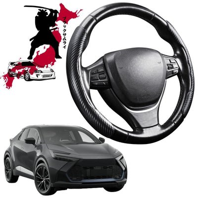 Black Samurai Segmented Steering Wheel Cover for Toyota C-HR 2024 - Current Koba