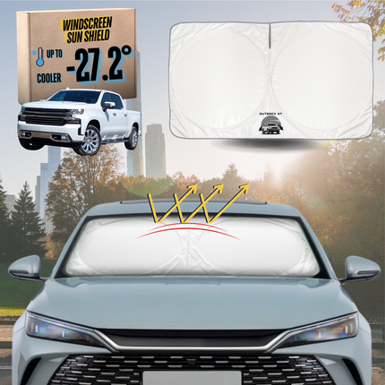 Front Windscreen Sun Shade for Chevrolet Silverado 2019 - Current (GMT T1XX) - Standard 150 x 85 cm