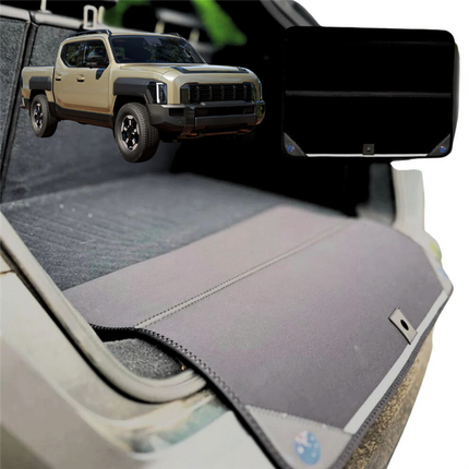 Rear Cargo Boot Bumper Protector for Kia Tasman 2025 - Current - Standard (72 x 55) - Black